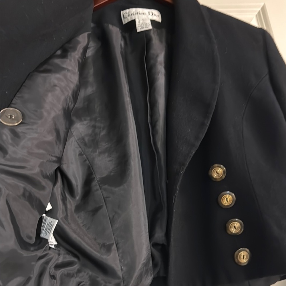 Dior Black Blazer with Gold Buttons - Picture 5 of 7